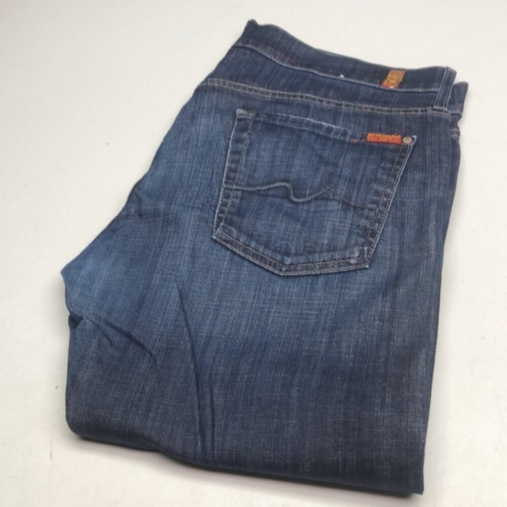 MENS 7 FOR ALL MANKIND STANDARD FIT JEANS 36x31 MADE IN USA ⭐️